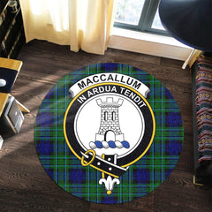 MacCallum Modern Tartan Crest Round Rug