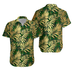 MacClure Hunting Tartan Vintage Leaves Hawaiian Shirt