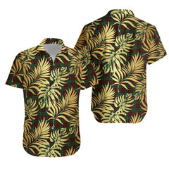 MacDiarmid 3 Tartan Vintage Leaves Hawaiian Shirt