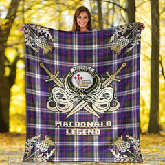 MacDonald Dress Modern Tartan Gold Courage Symbol Blanket