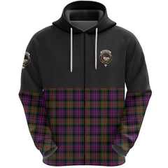MacDonald Modern Clan Half Of Tartan Zipper Hoodie