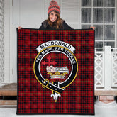 MacDonald of Ardnamurchan Tartan Crest Quilt