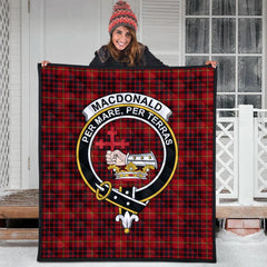 MacDonald of Ardnamurchan Tartan Crest Quilt