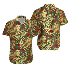 MacDonald of Kingsburgh Tartan Vintage Leaves Hawaiian Shirt