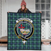 MacDonald of the Isles Hunting Ancient Tartan Crest Quilt