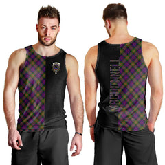MacDonnell of Glengarry Modern Tartan Crest Men's Tank Top - Cross Style