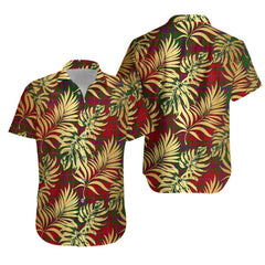 MacDougal Tartan Vintage Leaves Hawaiian Shirt