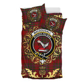 MacDougall 02 Tartan Crest Bedding Set - Golden Thistle Style