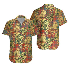 MacDougall Ancient Tartan Vintage Leaves Hawaiian Shirt