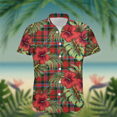 MacDuff Tartan Hawaiian Shirt Hibiscus, Coconut, Parrot, Pineapple - Tropical Garden Shirt