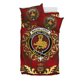 MacGillivray 03 Tartan Crest Bedding Set - Golden Thistle Style