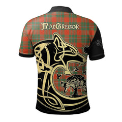 MacGregor Ancient Tartan Polo Shirt Viking Wolf