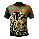 MacGregor Modern Tartan Polo Shirt Viking Wolf