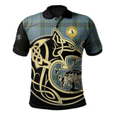 MacInnes Ancient Tartan Polo Shirt Viking Wolf