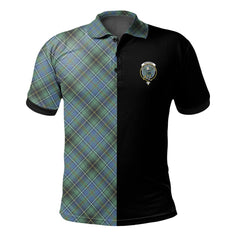 MacInnes Ancient Tartan Polo Shirt Half of Me - Cross Style