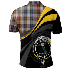 MacInnes Ancient Hunting Tartan Polo Shirt - Royal Coat Of Arms Style