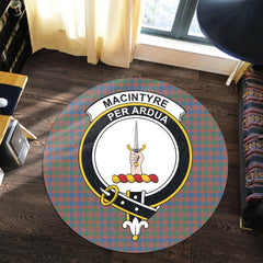 MacIntyre Ancient Tartan Crest Round Rug