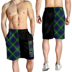 MacIntyre Hunting Modern Tartan Crest Men's Short - Cross Style