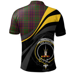 MacIntyre And Glenorchy Tartan Polo Shirt - Royal Coat Of Arms Style