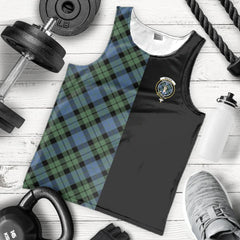 MacKay Ancient Tartan Crest Men's Tank Top - Cross Style