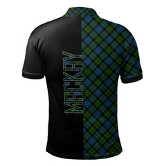MacKay Modern Tartan Polo Shirt Half of Me - Cross Style