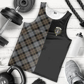 MacKay Weathered Tartan Crest Men's Tank Top - Cross Style