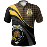 MacKenzie Hunting Tartan Polo Shirt - Royal Coat Of Arms Style