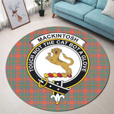 MacKintosh Ancient Tartan Crest Round Rug