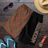 MacKintosh Hunting Weathered Tartan Crest Men's Short - Cross Style