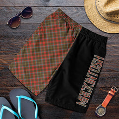 MacKintosh Hunting Weathered Tartan Crest Men's Short - Cross Style