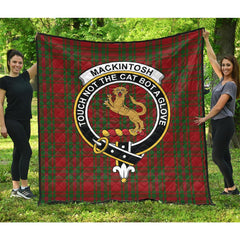 MacKintosh Red Tartan Crest Quilt