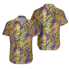 MacLachlan 05 Tartan Vintage Leaves Hawaiian Shirt