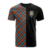 MacLachlan Ancient Tartan T-Shirt Half of Me - Cross Style