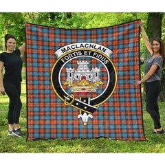 MacLachlan Ancient Tartan Crest Quilt
