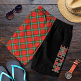 MacLaine of Loch Buie Tartan Crest Men's Short - Cross Style