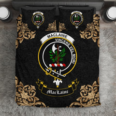 MacLaine (of Lochbuie) Crest Black Bedding Set