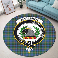 MacLaren Ancient Tartan Crest Round Rug