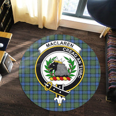 MacLaren Ancient Tartan Crest Round Rug