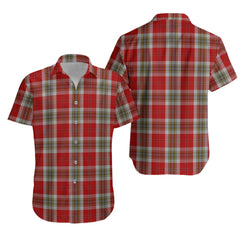 MacLean of Duart Dress Red Tartan Hawaiian Shirt
