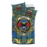MacLeod of Harris Ancient Tartan Crest Bedding Set - Golden Thistle Style
