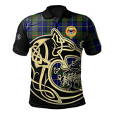 MacLeod of Harris Modern Tartan Polo Shirt Viking Wolf