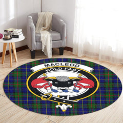 MacLeod of Harris Modern Tartan Crest Round Rug