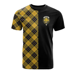 MacLeod of Lewis Ancient Tartan T-Shirt Half of Me - Cross Style