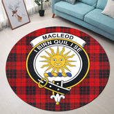 MacLeod of Raasay Tartan Crest Round Rug