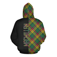 MacMillan Old Ancient Tartan Hoodie Half of Me - Cross Style