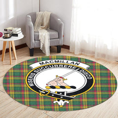 MacMillan Old Ancient Tartan Crest Round Rug