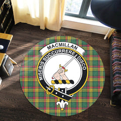 MacMillan Old Ancient Tartan Crest Round Rug