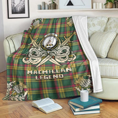 MacMillan Old Ancient Tartan Gold Courage Symbol Blanket