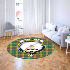 MacMillan Old Ancient Tartan Crest Round Rug
