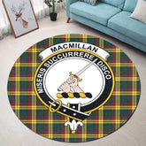 MacMillan Old Modern Tartan Crest Round Rug